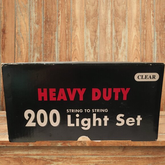 Christmas Light Set 200 Count Heavy Duty Indoor/Outdoor Clear String-to-String - Picture 6 of 11